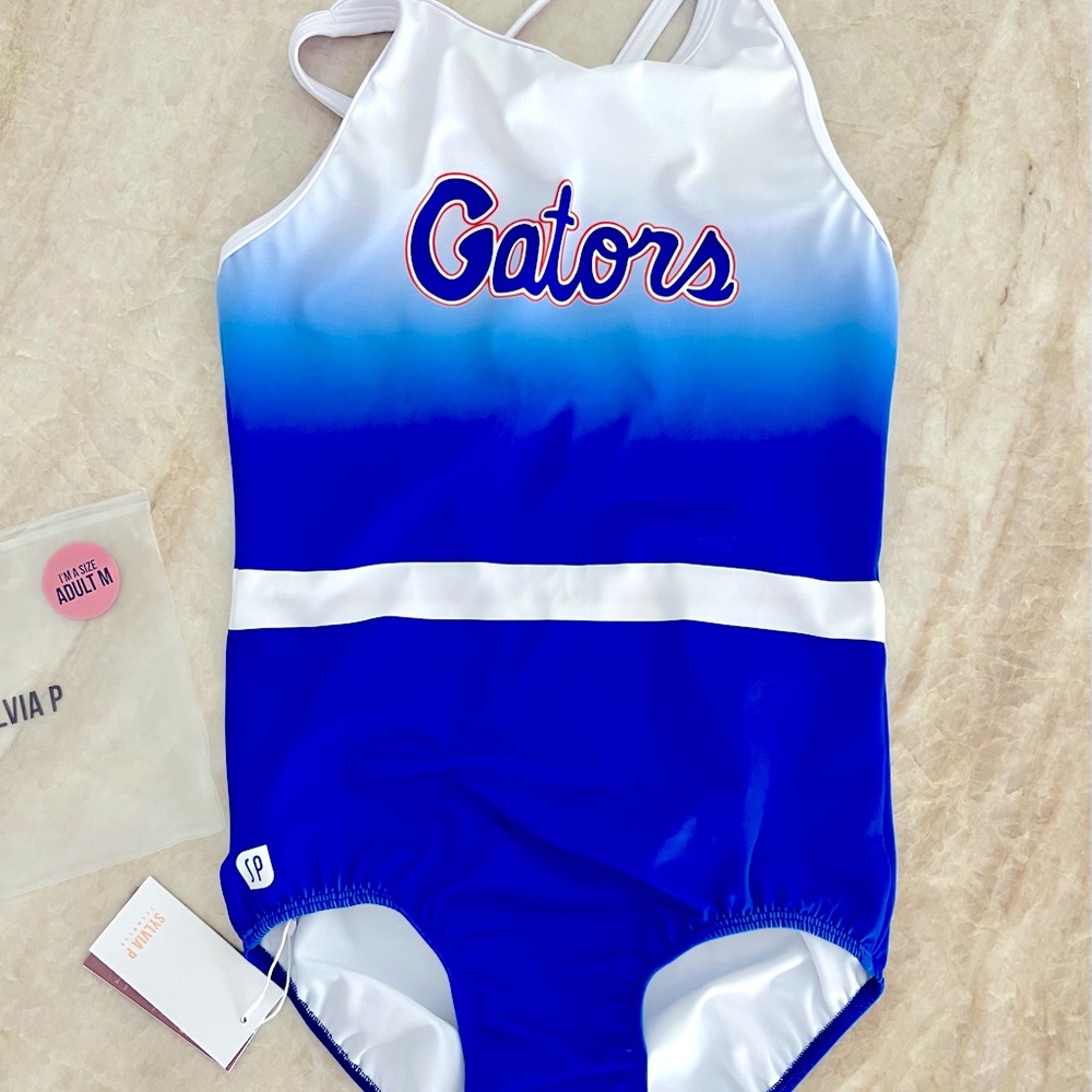 NWT - AM Sylvia P UF Gators Camp Leotard